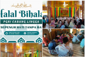 Kegiatan Halal Bihalal,  PGRI Kecamatan Lingga Sempena Hari Raya Idul Fitri 1447 H
